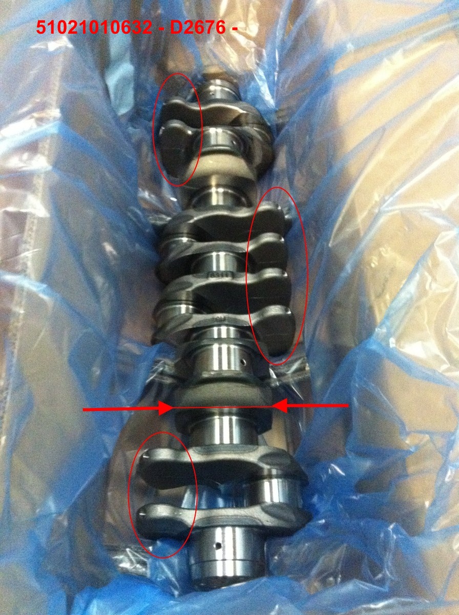 albero motore man d2066 d2676